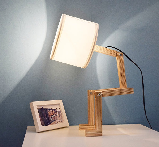 Creative Small Machine Humanoid Table Lamp