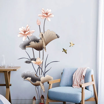 Lotus Flower Wall Stickers