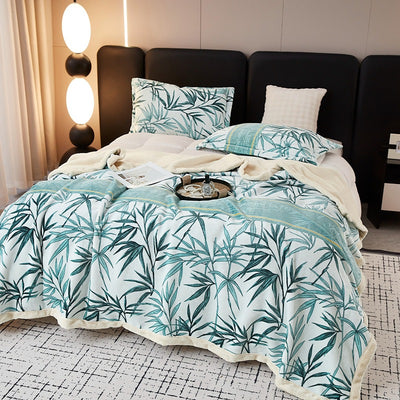 European Cotton Fleece Woolen Blanket Bed Sheet Milk Lambswool Thickened Warm Blanket