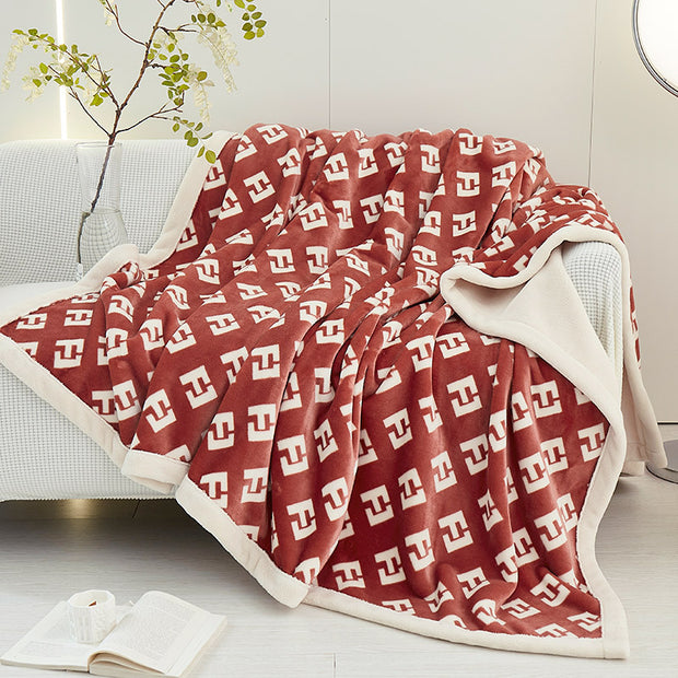 European Cotton Fleece Woolen Blanket Bed Sheet Milk Lambswool Thickened Warm Blanket