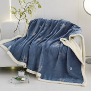 European Cotton Fleece Woolen Blanket Bed Sheet Milk Lambswool Thickened Warm Blanket