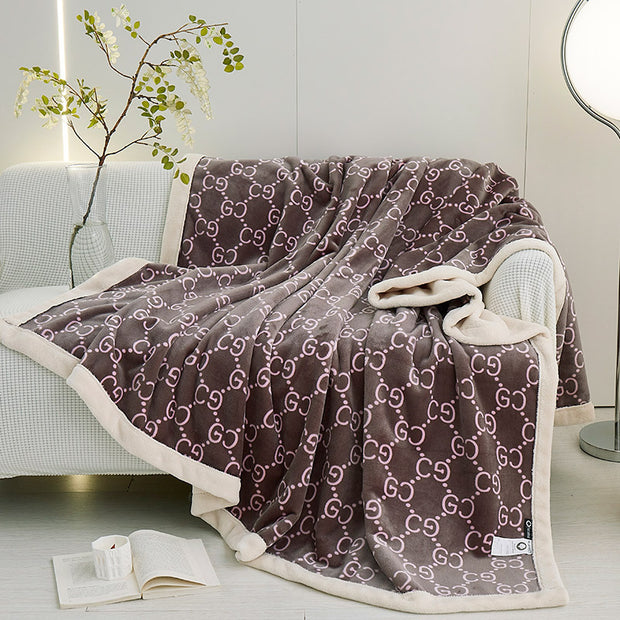 European Cotton Fleece Woolen Blanket Bed Sheet Milk Lambswool Thickened Warm Blanket