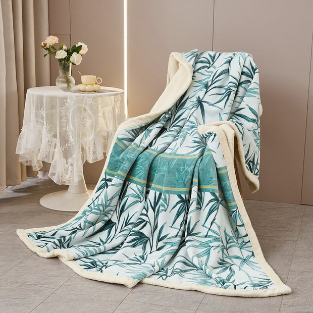 European Cotton Fleece Woolen Blanket Bed Sheet Milk Lambswool Thickened Warm Blanket