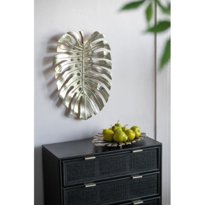 Gold Monstera Leaf Wall Decor